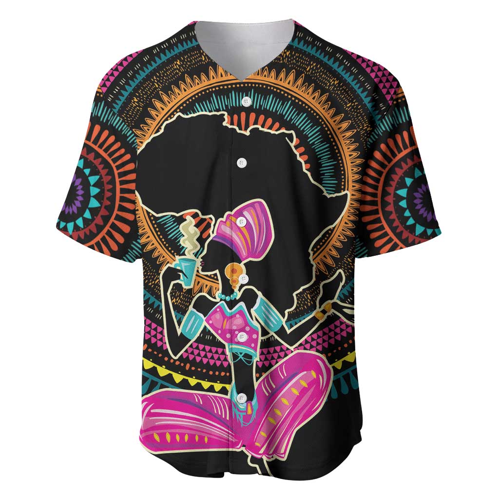 Personalized Africa Baseball Jersey Beautiful Black Woman LT18