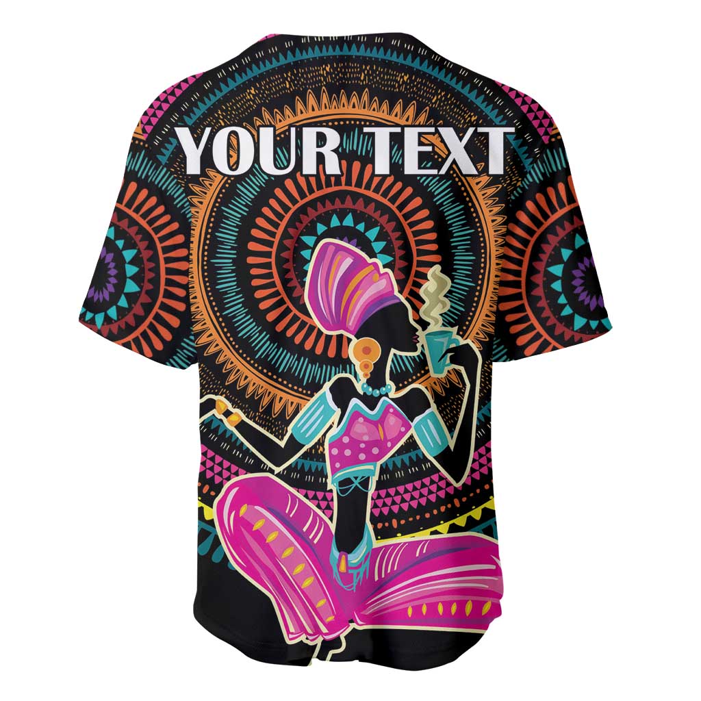 Personalized Africa Baseball Jersey Beautiful Black Woman LT18