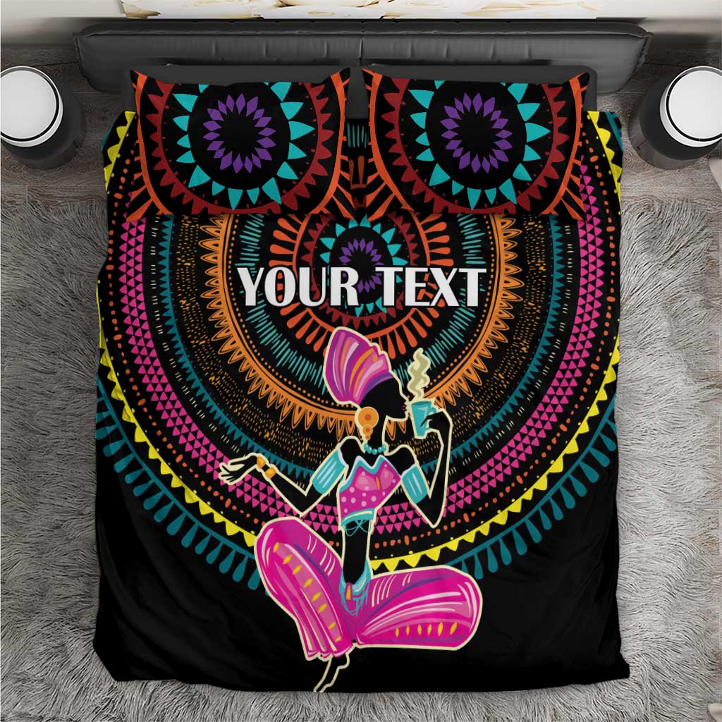Personalized Africa Bedding Set Beautiful Black Woman LT18
