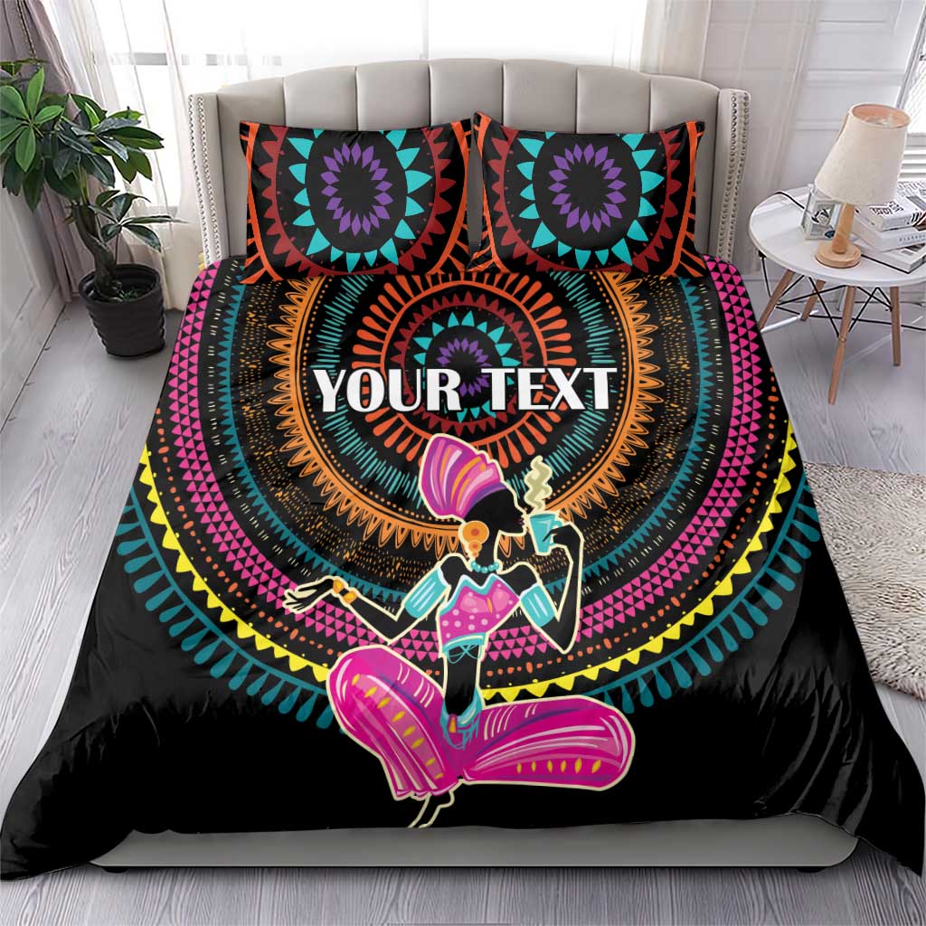 Personalized Africa Bedding Set Beautiful Black Woman LT18