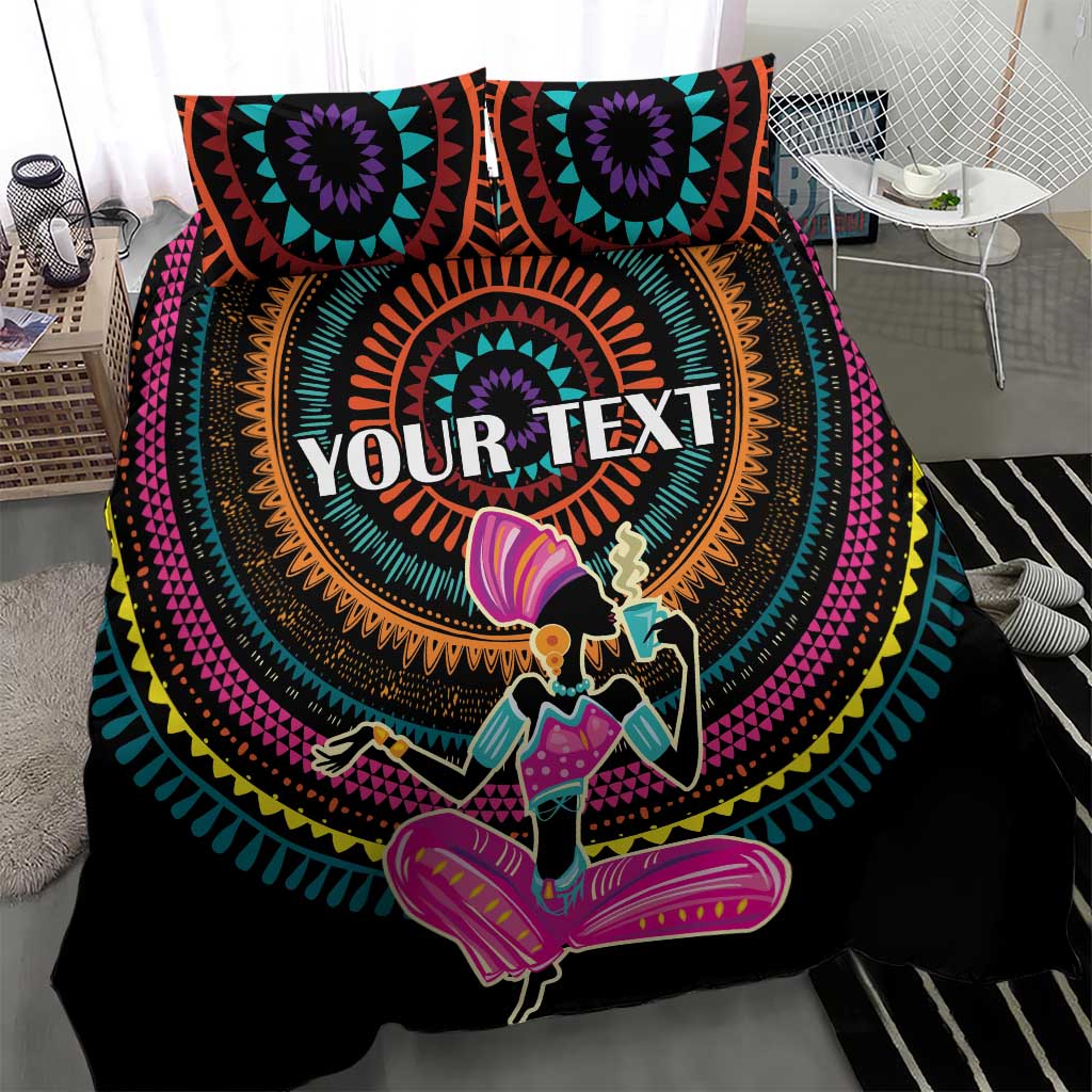 Personalized Africa Bedding Set Beautiful Black Woman LT18