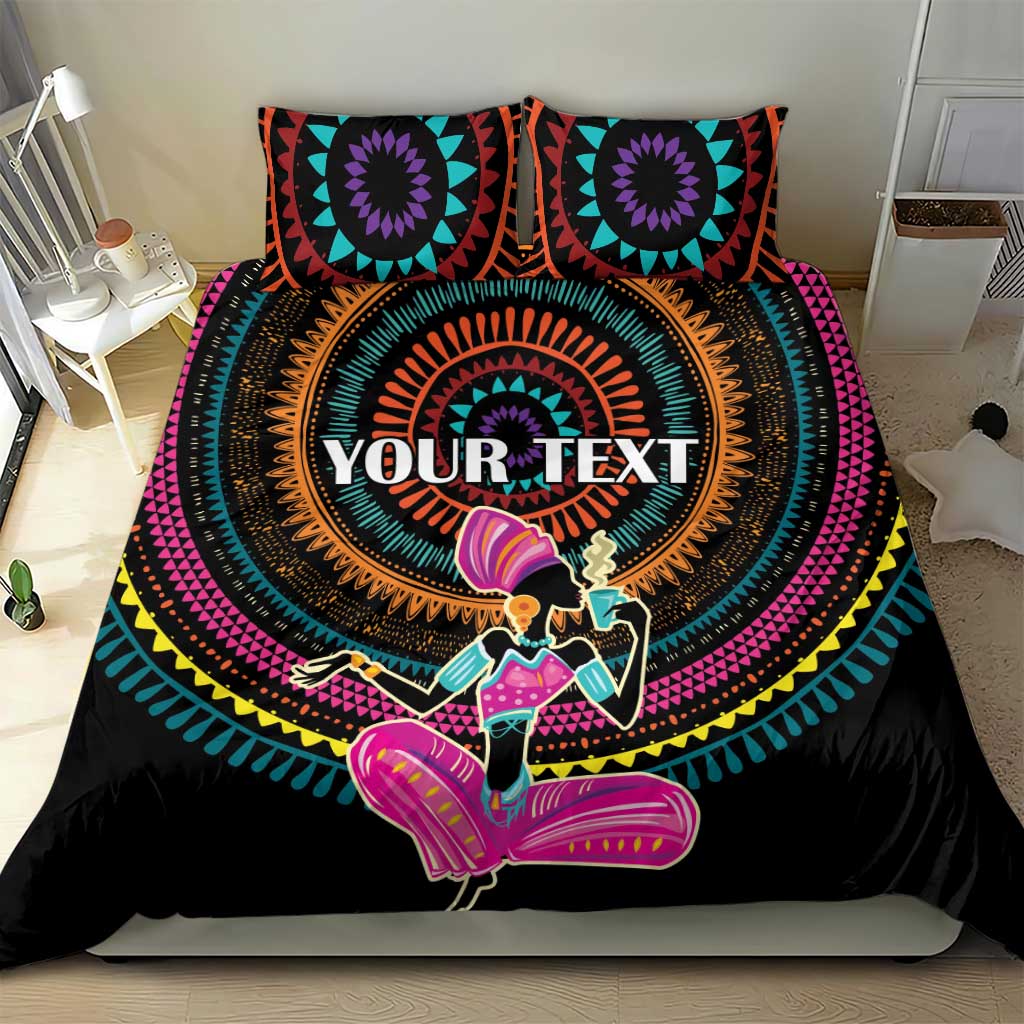 Personalized Africa Bedding Set Beautiful Black Woman LT18