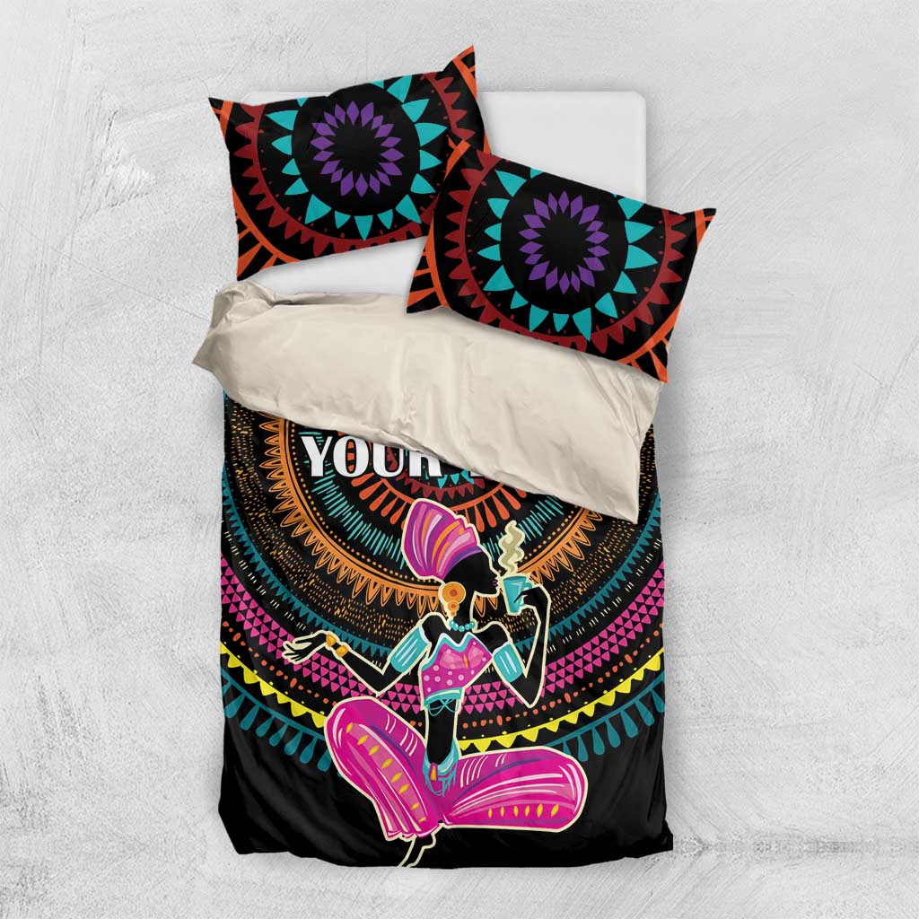 Personalized Africa Bedding Set Beautiful Black Woman LT18
