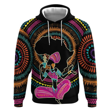 Personalized Africa Hoodie Beautiful Black Woman LT18