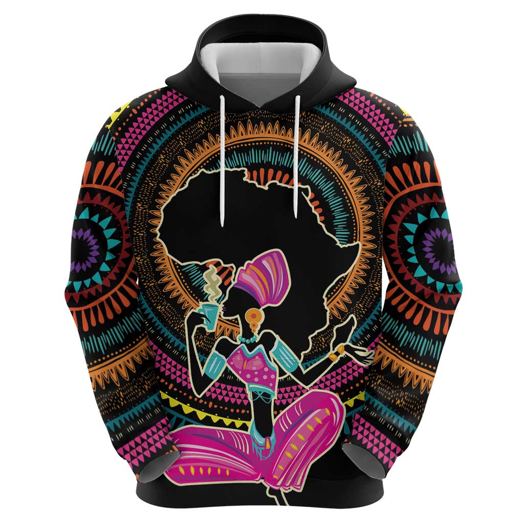 Personalized Africa Hoodie Beautiful Black Woman LT18