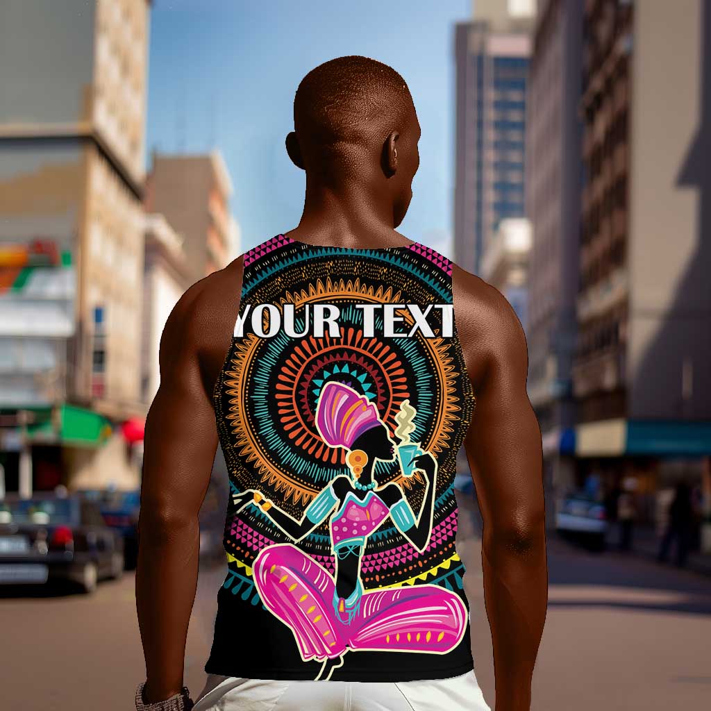 Personalized Africa Men Tank Top Beautiful Black Woman LT18