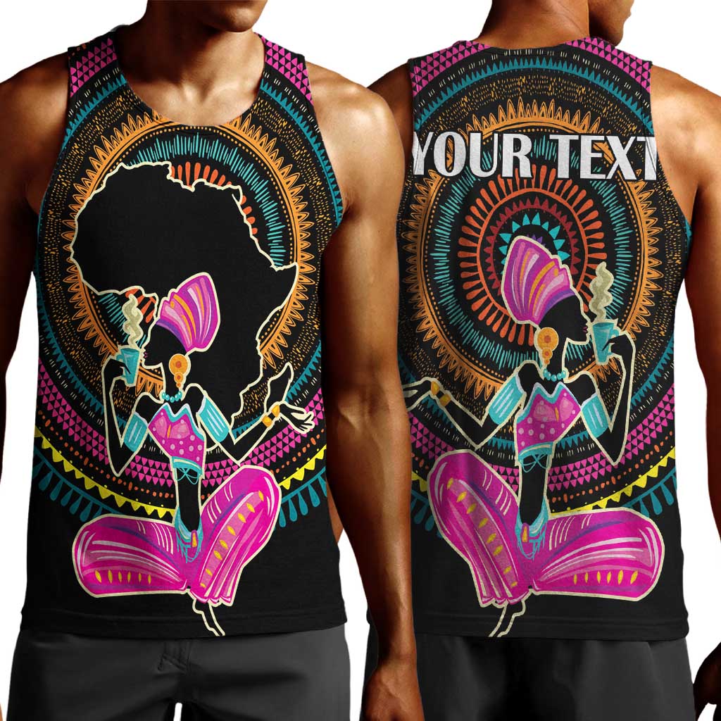 Personalized Africa Men Tank Top Beautiful Black Woman LT18