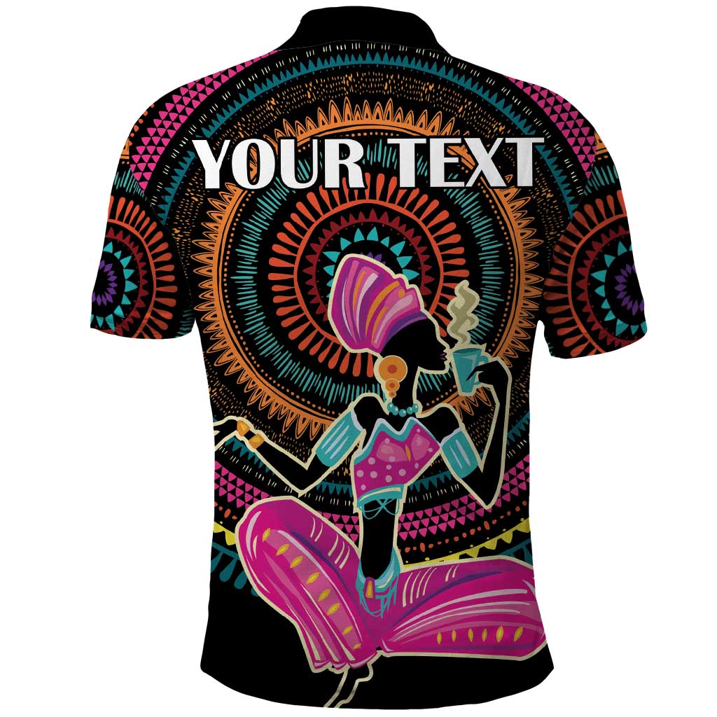 Personalized Africa Polo Shirt Beautiful Black Woman LT18