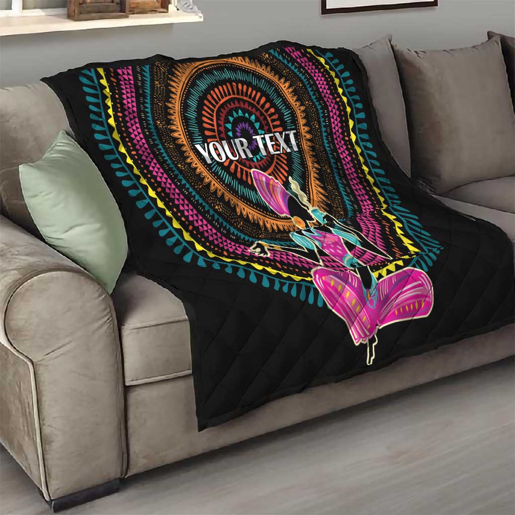 Personalized Africa Quilt Beautiful Black Woman LT18