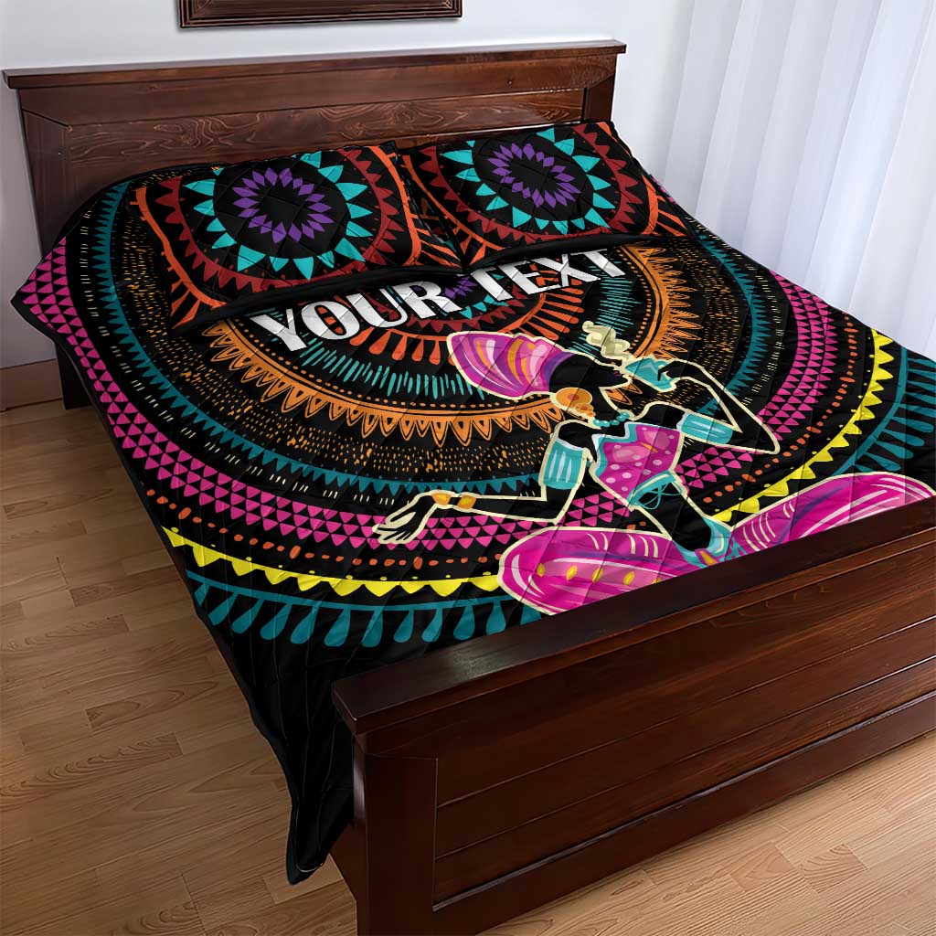 Personalized Africa Quilt Bed Set Beautiful Black Woman LT18