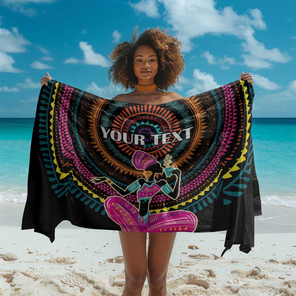 Personalized Africa Sarong Beautiful Black Woman LT18
