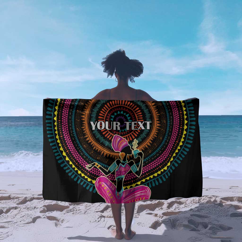 Personalized Africa Sarong Beautiful Black Woman LT18