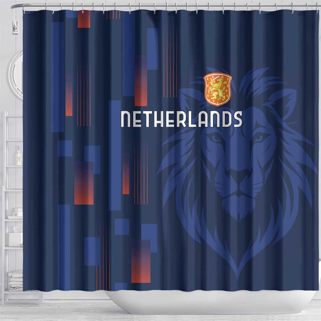 Netherlands Football Shower Curtain Lion Head Simply Het Nederlands Elftal LT18