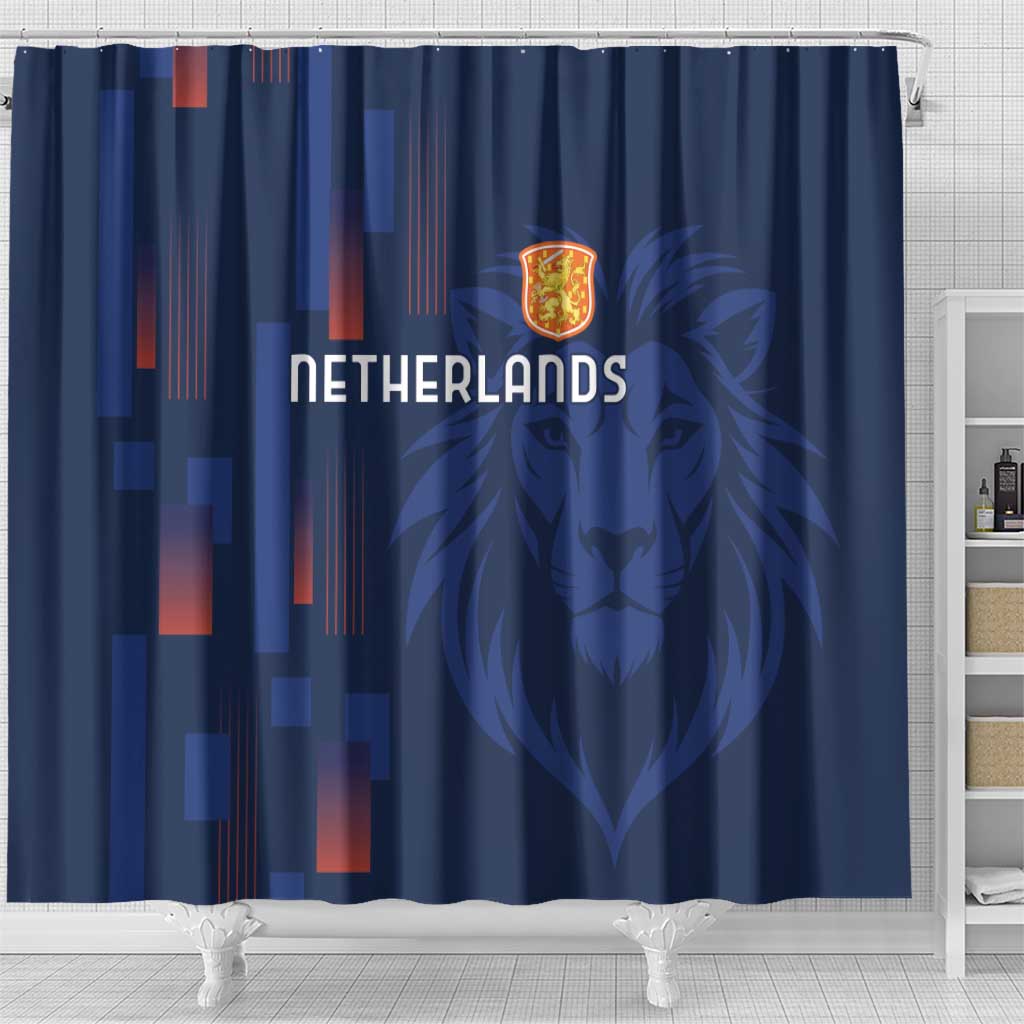 Netherlands Football Shower Curtain Lion Head Simply Het Nederlands Elftal LT18