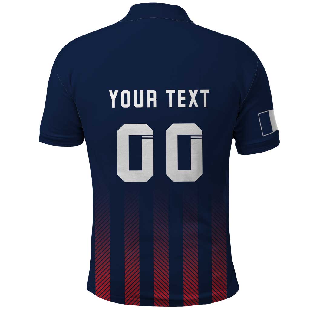 Custom France Football Polo Shirt Les Bleus Gallic Rooster LT18