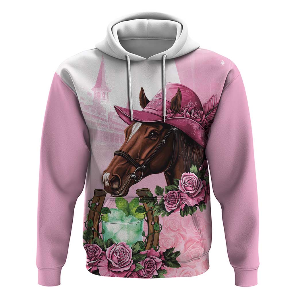 Kentucky Horse Racing Hoodie Mint Julep Cocktail LT18
