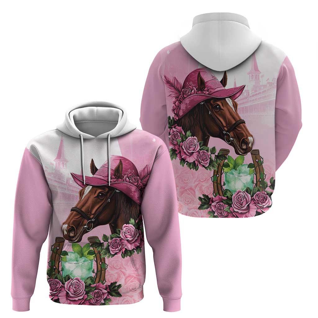 Kentucky Horse Racing Hoodie Mint Julep Cocktail LT18
