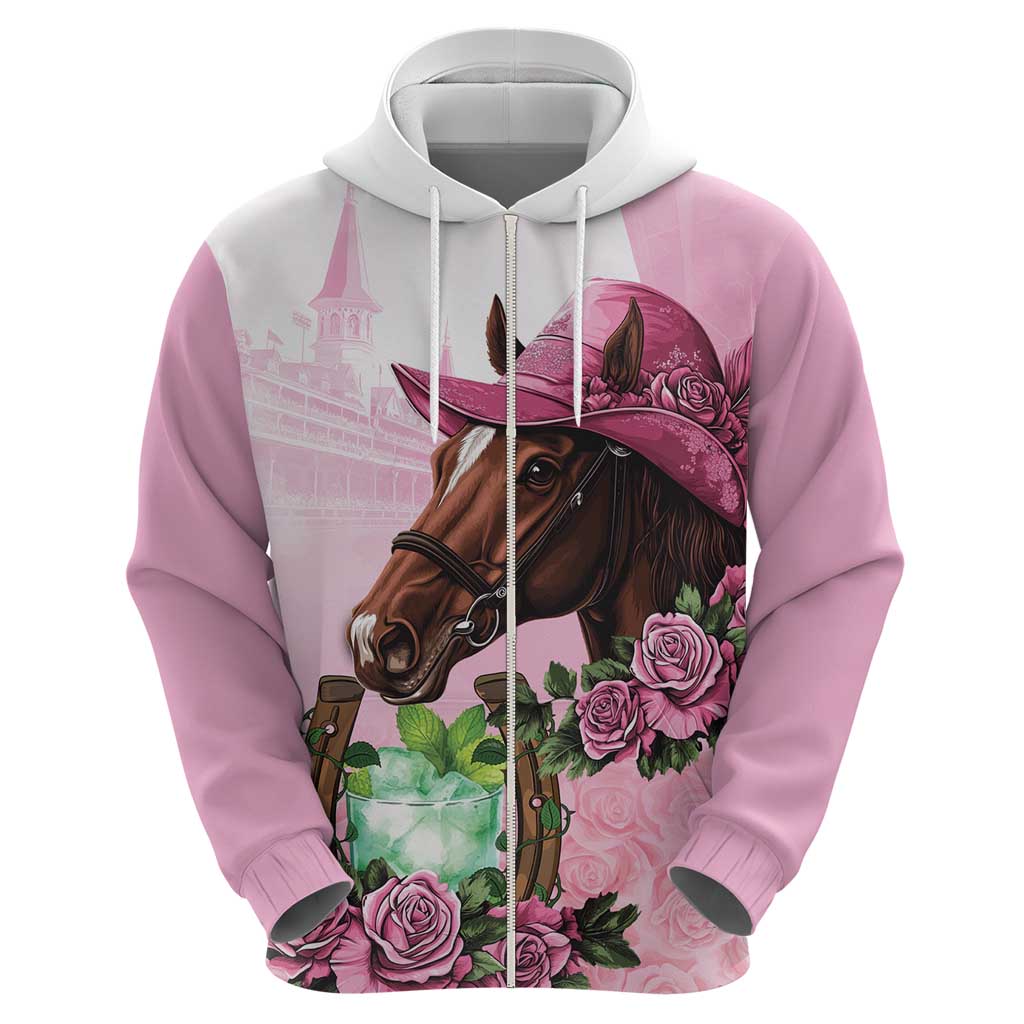 Kentucky Horse Racing Hoodie Mint Julep Cocktail LT18