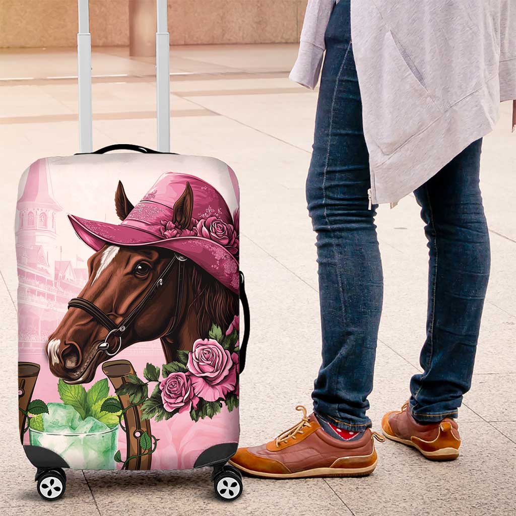 Kentucky Horse Racing Luggage Cover Mint Julep Cocktail LT18