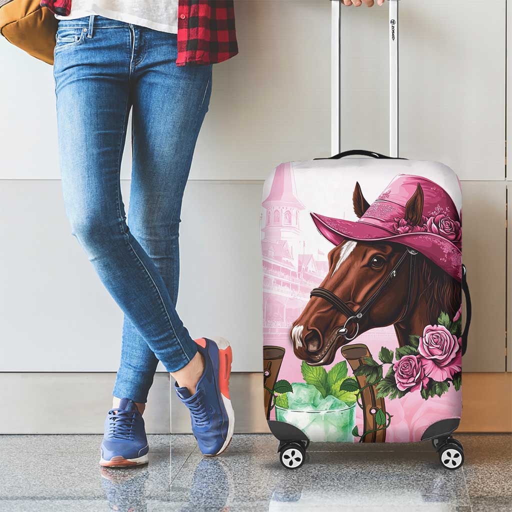 Kentucky Horse Racing Luggage Cover Mint Julep Cocktail LT18