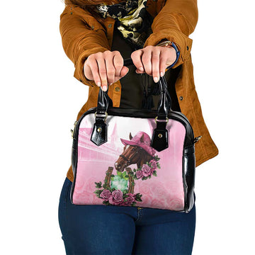 Kentucky Horse Racing Shoulder Handbag Mint Julep Cocktail LT18