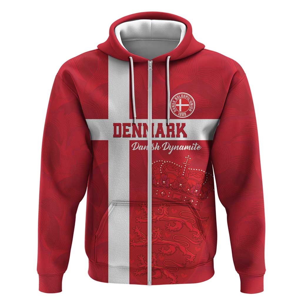 Custom Denmark Football Hoodie Danish Dynamite Go Champion LT18
