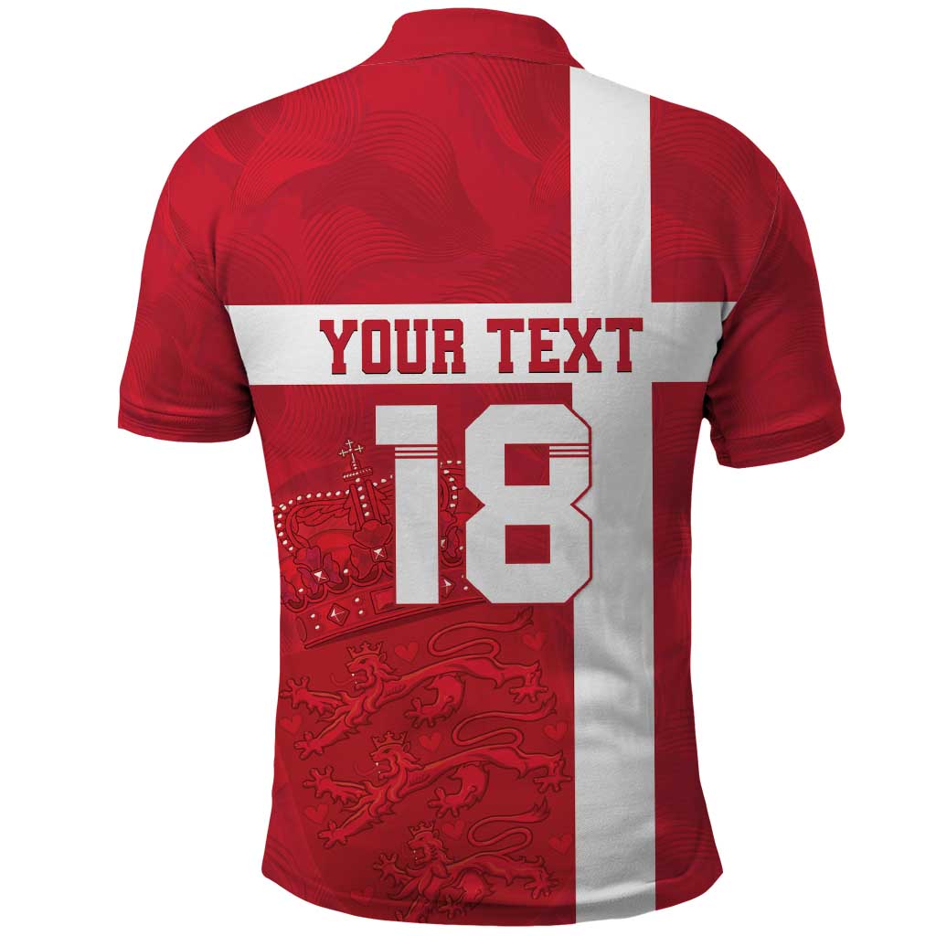 Custom Denmark Football Polo Shirt Danish Dynamite Go Champion LT18