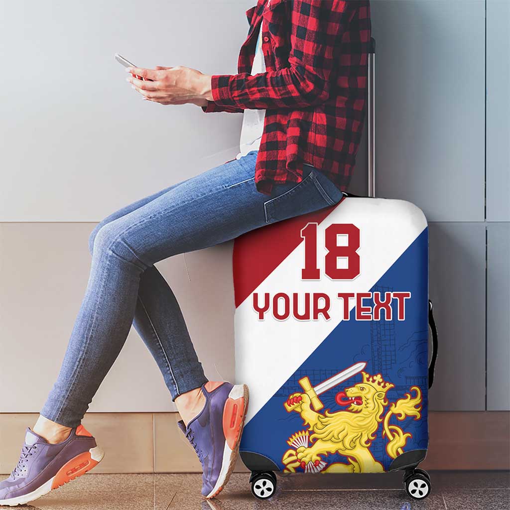Custom Netherlands Football Luggage Cover Come On Holland LT18