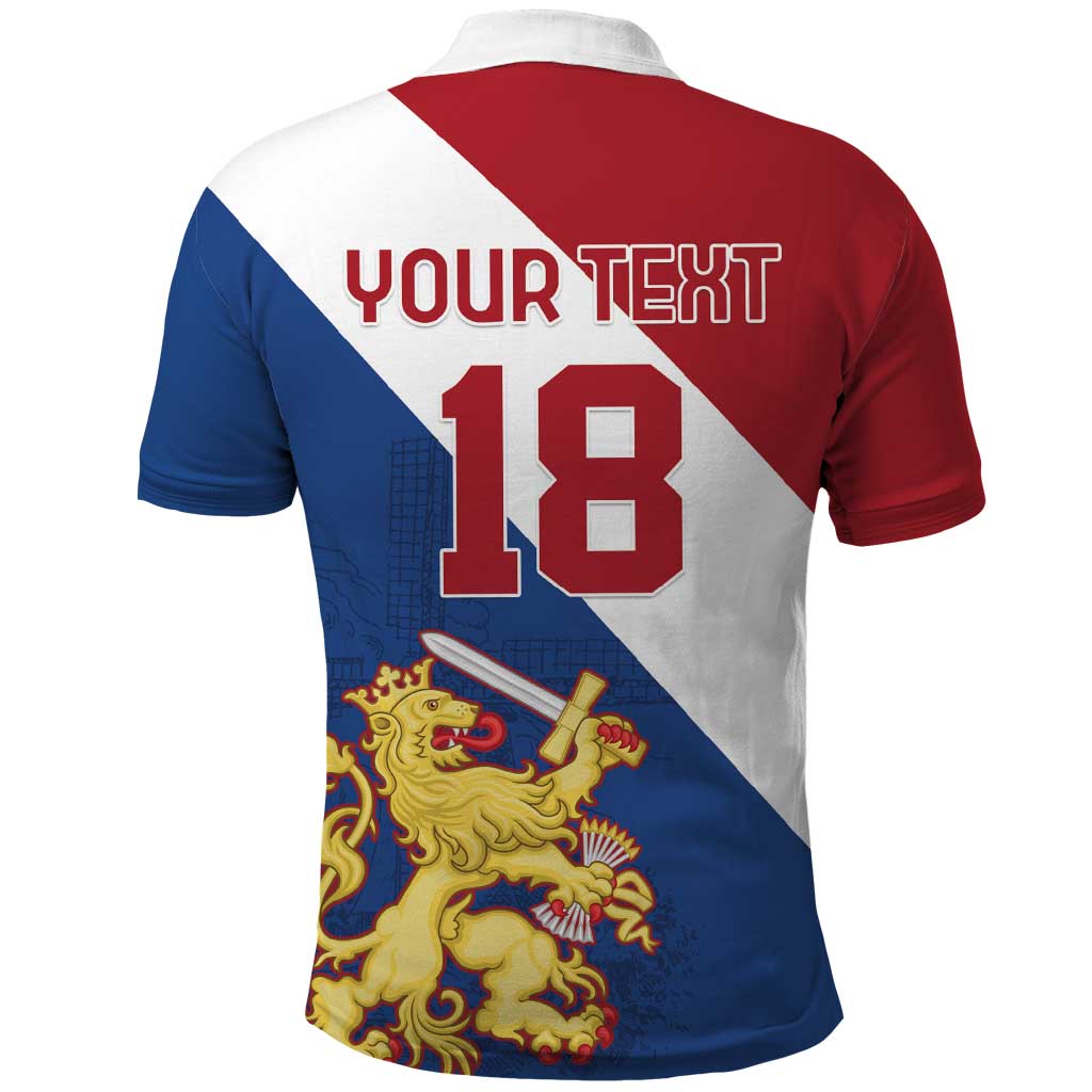 Custom Netherlands Football Polo Shirt Come On Holland LT18