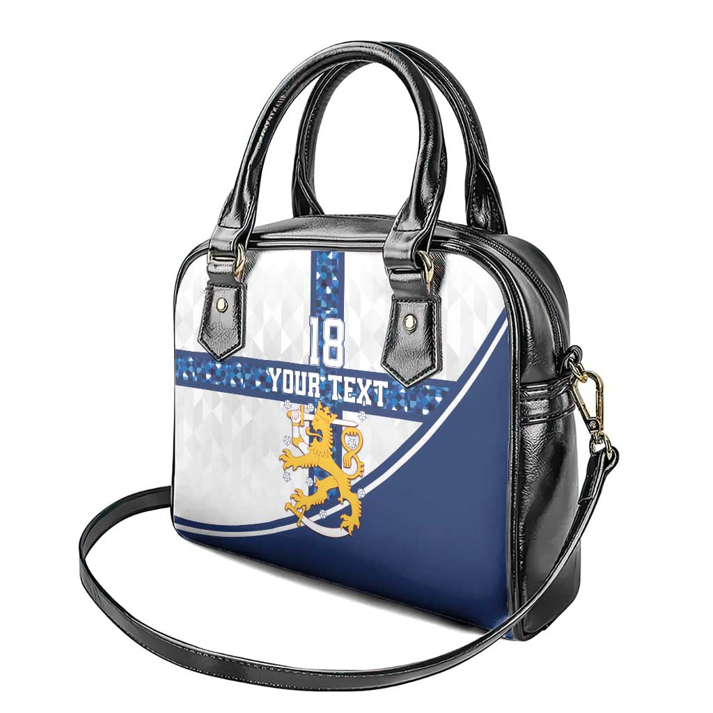 Custom Finland Football Shoulder Handbag Suomen jalkapallomaajoukkue LT18