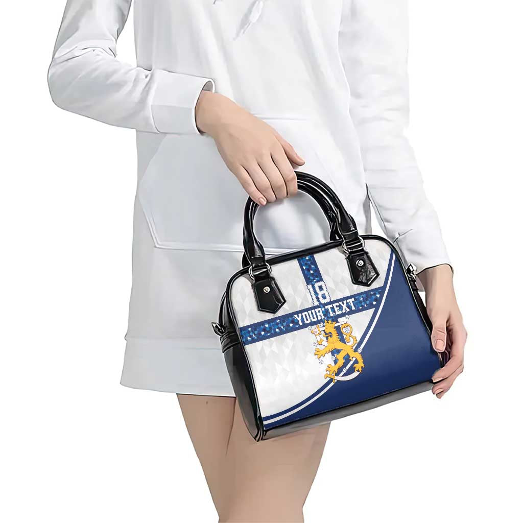 Custom Finland Football Shoulder Handbag Suomen jalkapallomaajoukkue LT18