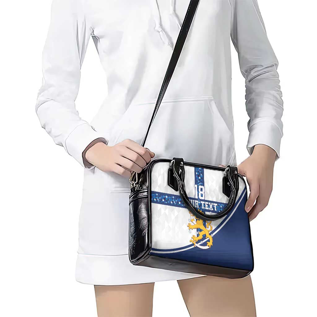 Custom Finland Football Shoulder Handbag Suomen jalkapallomaajoukkue LT18