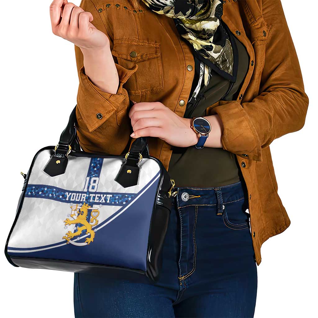 Custom Finland Football Shoulder Handbag Suomen jalkapallomaajoukkue LT18