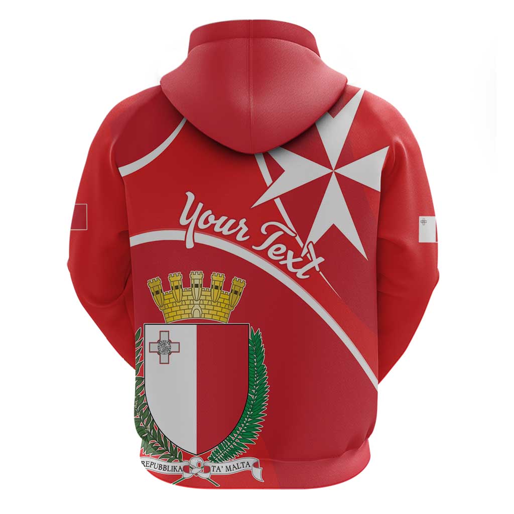 Personalized Malta Cross Coat Of Arms Hoodie LT18