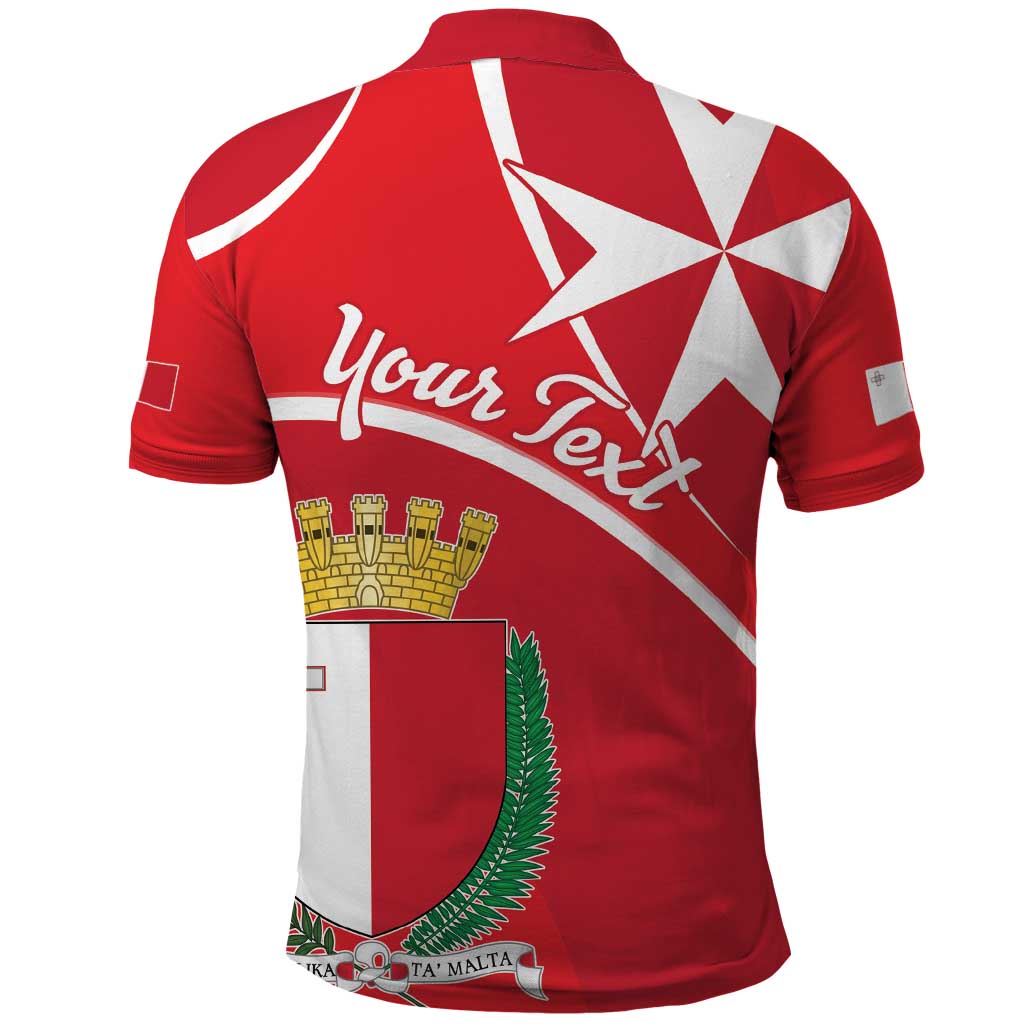 Personalized Malta Cross Coat Of Arms Polo Shirt LT18