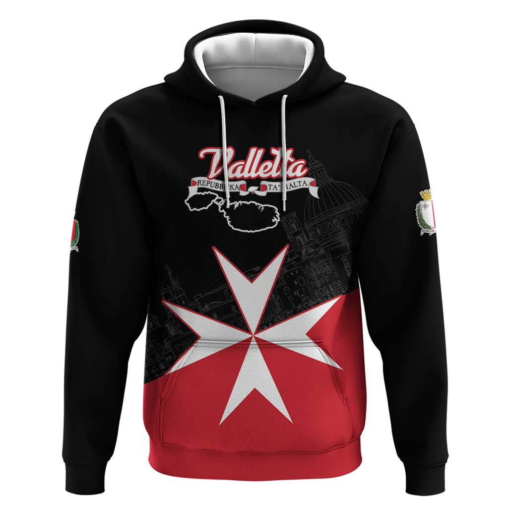 Personalized Malta Cross With Valletta Capital Hoodie LT18