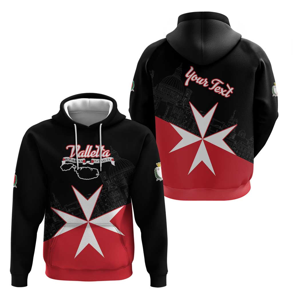 Personalized Malta Cross With Valletta Capital Hoodie LT18