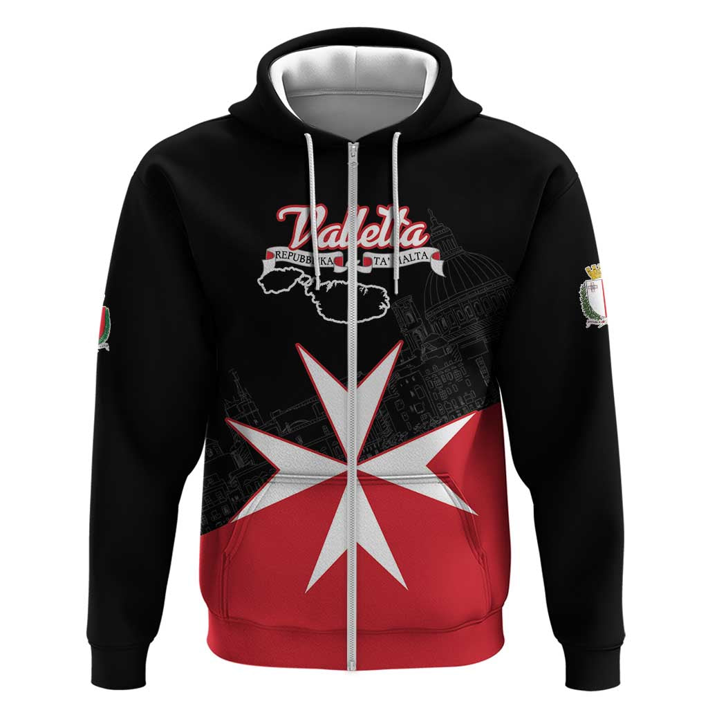 Personalized Malta Cross With Valletta Capital Hoodie LT18