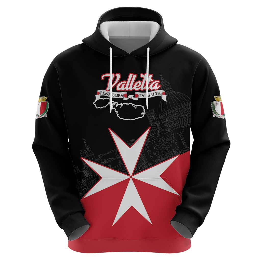Personalized Malta Cross With Valletta Capital Hoodie LT18