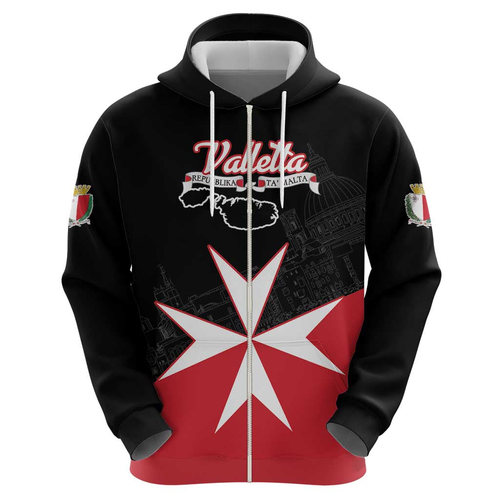 Personalized Malta Cross With Valletta Capital Hoodie LT18