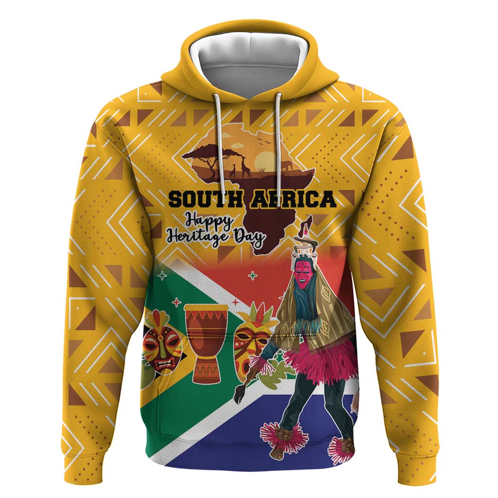 Personalized South Africa Heritage Day Hoodie With Traditional Dancer LT18