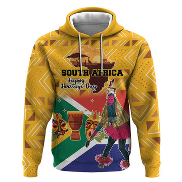 Personalized South Africa Heritage Day Hoodie With Traditional Dancer LT18