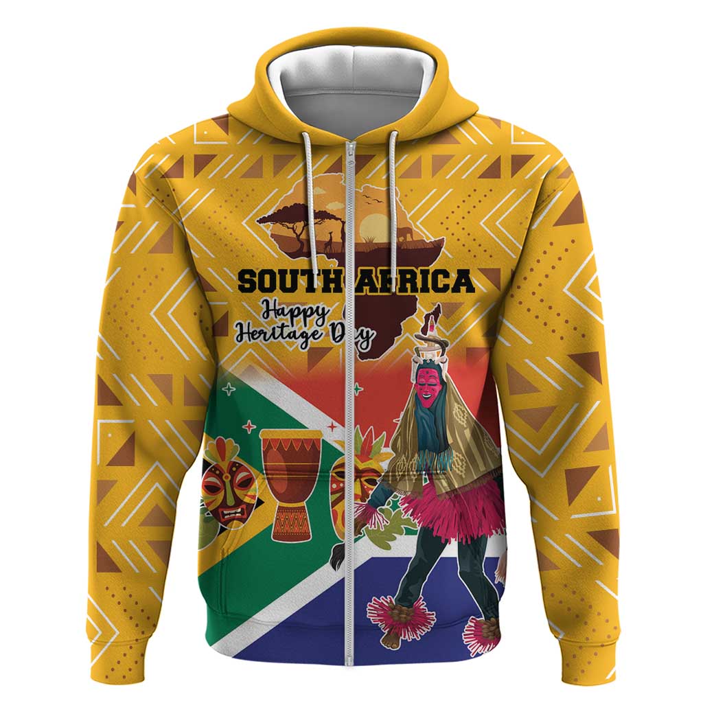 Personalized South Africa Heritage Day Hoodie With Traditional Dancer LT18