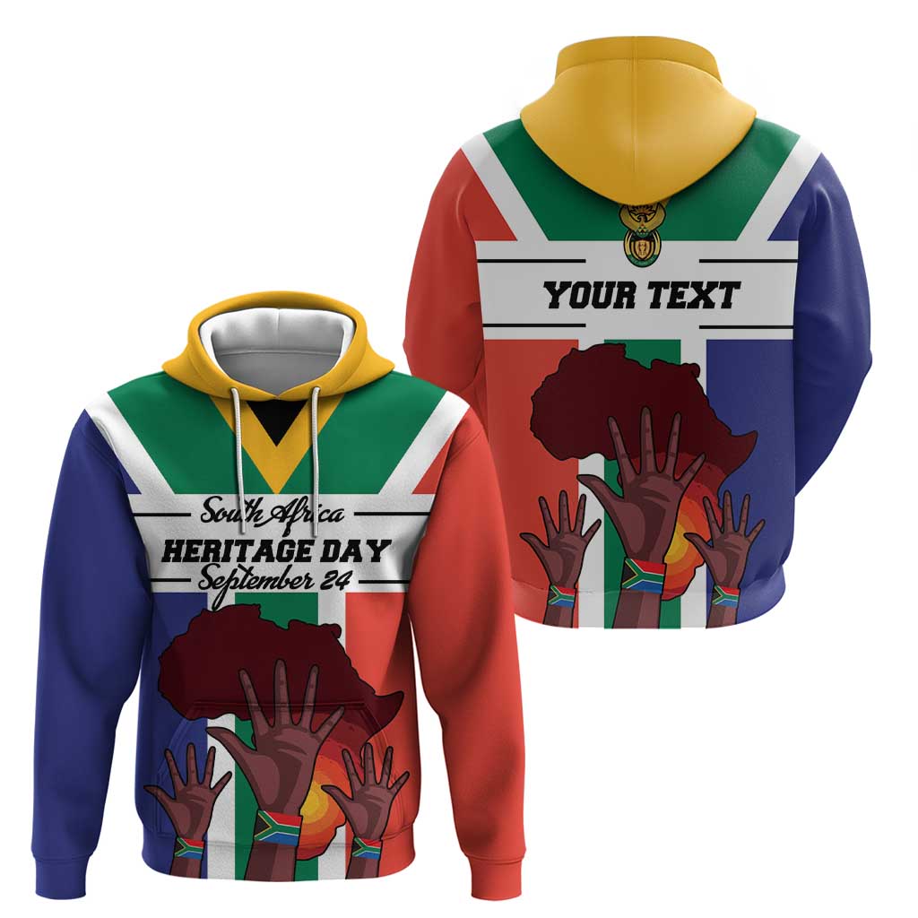 Personalized South Africa Heritage Day Hoodie Flag Style LT18