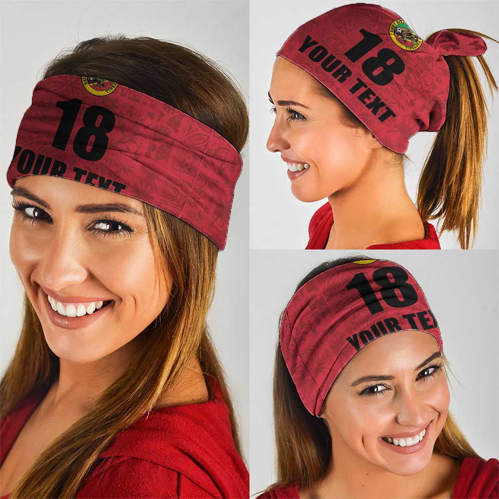 Custom Saint Kitts And Nevis Football Neck Gaiter Sugar Boyz Red Version LT18
