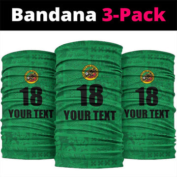Custom Saint Kitts And Nevis Football Neck Gaiter Sugar Boyz Green Version LT18