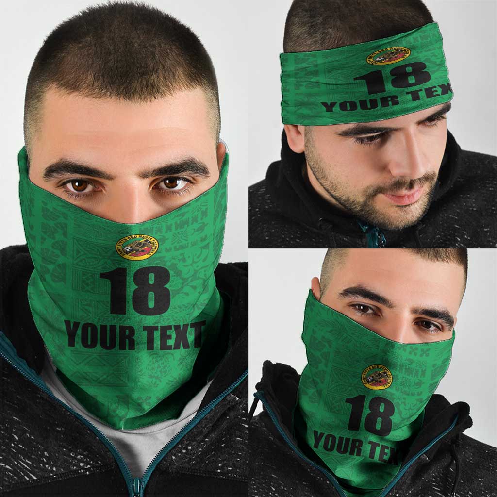 Custom Saint Kitts And Nevis Football Neck Gaiter Sugar Boyz Green Version LT18