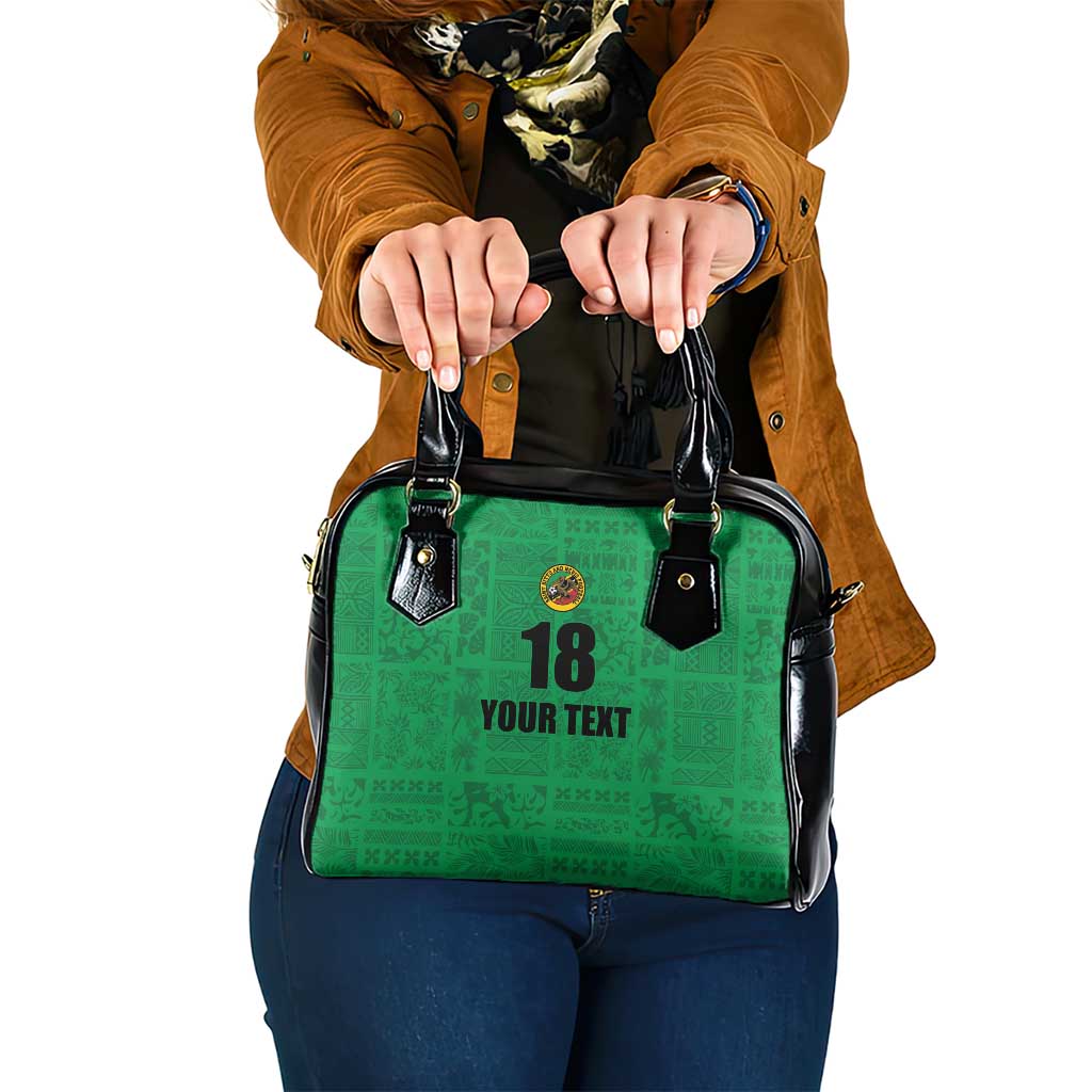 Custom Saint Kitts And Nevis Football Shoulder Handbag Sugar Boyz Green Version LT18