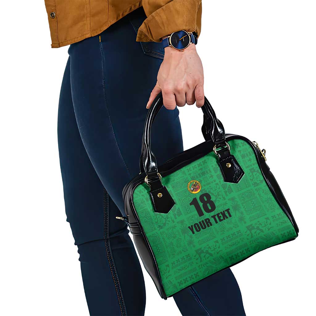 Custom Saint Kitts And Nevis Football Shoulder Handbag Sugar Boyz Green Version LT18