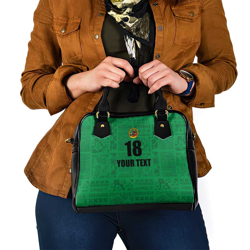 Custom Saint Kitts And Nevis Football Shoulder Handbag Sugar Boyz Green Version LT18